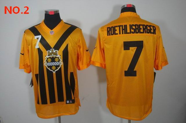 Men's Pittsburgh Steelers #7 Ben Roethlisberger Jersey NO.2;